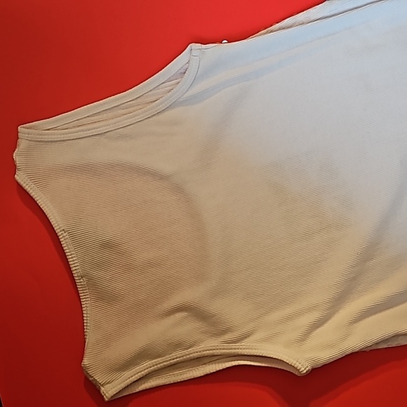 Twiggy London Sparkly white long tank top Small - Picture 7 of 7